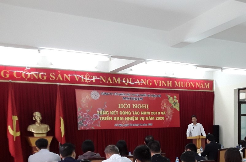 Ông Vũ Quang Tâm - Chủ tịch Hội đồng quản trị Công ty phát biểu khai mạc hội nghị